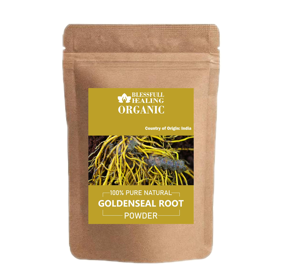 Blessfull Healing Goldenseal Root Powder 100g package front view