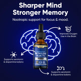Blissta Methylene Blue Supplement 85g displayed with other health products