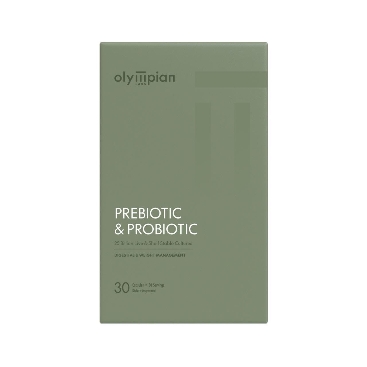 Blister card packaging of Olympian Labs Complete Prebiotic and Probiotic