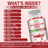Blivsmlie Magnesium Supplement back view with ingredient list