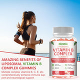 Blivsmlie Vitamin B Complex Gummies displayed with fresh fruits