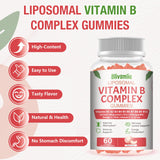 Blivsmlie Vitamin B Complex Gummies open bottle with gummies visible
