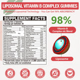 Blivsmlie Vitamin B Complex Gummies side view showing gummy texture