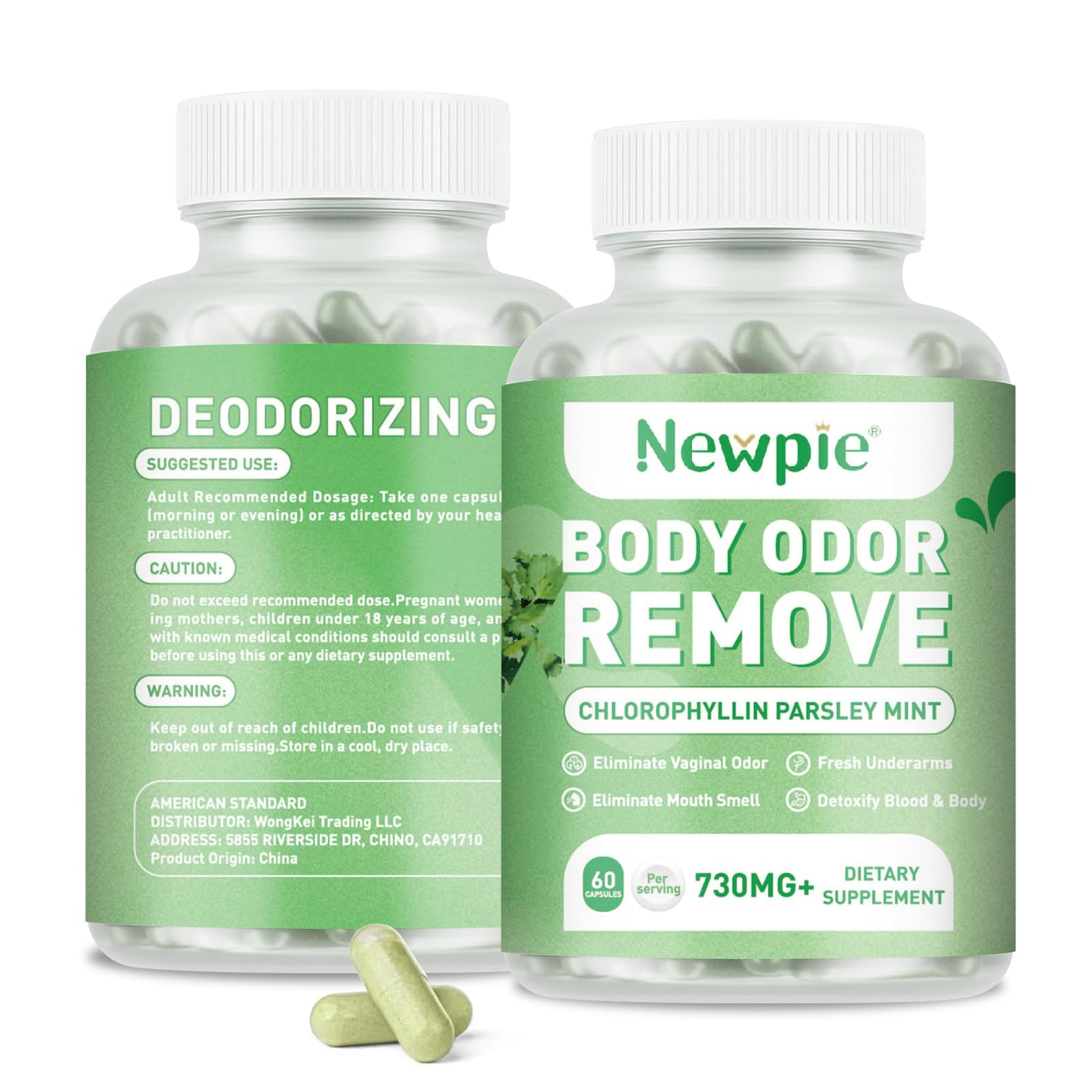 Blltzzz Body Deodorizing Supplement bottle front view