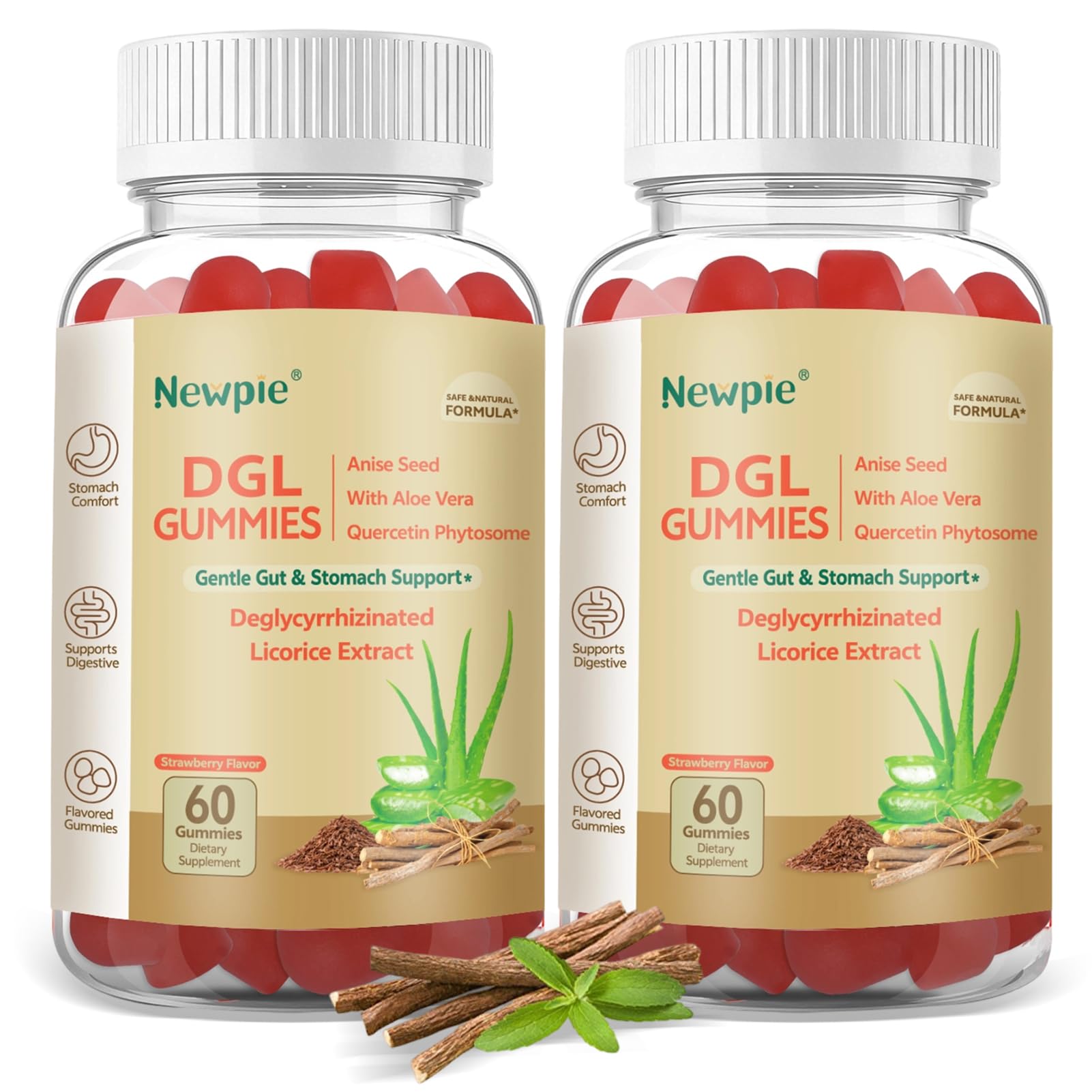 Blltzzz Licorice Root Gummies bottle front view with 120 gummies