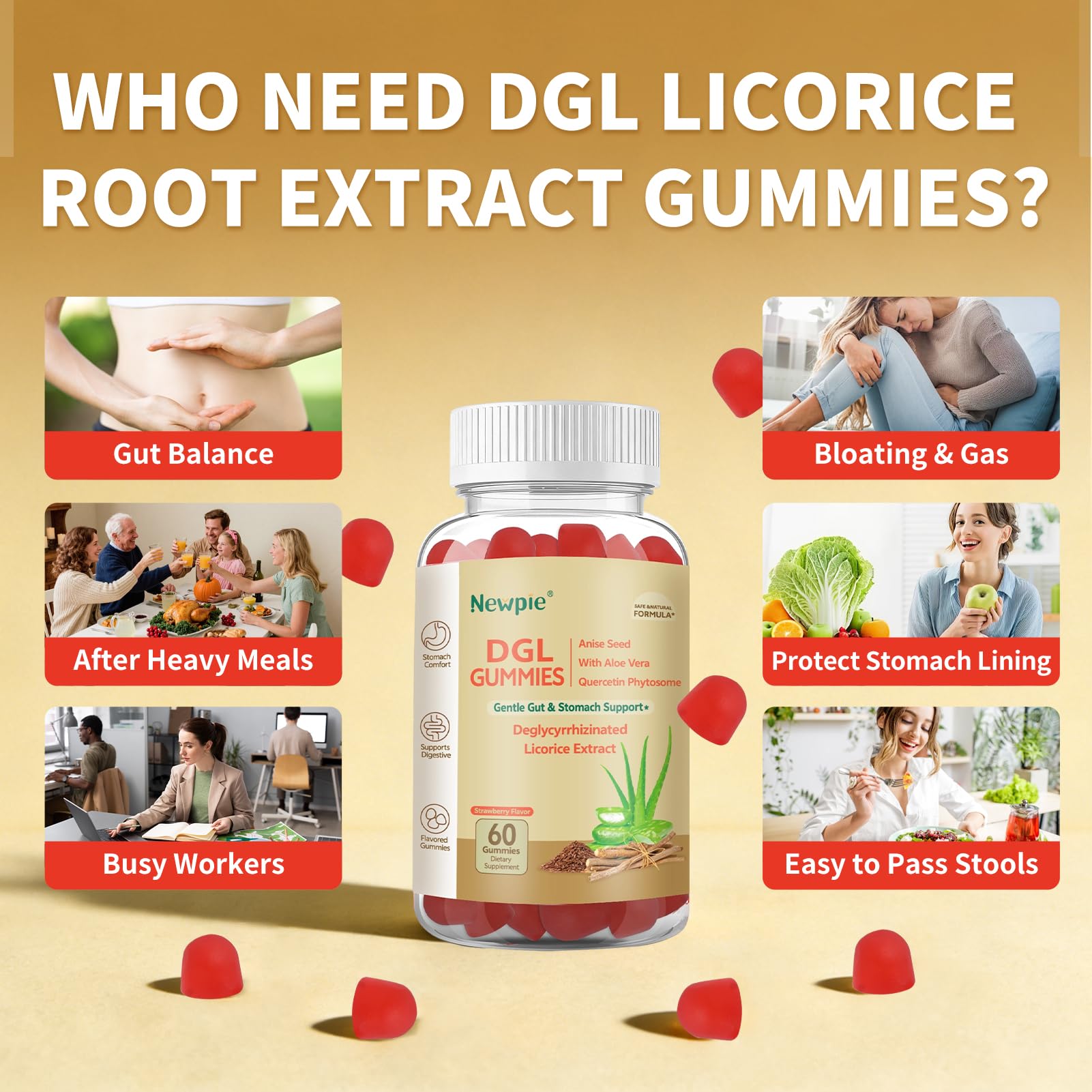 Blltzzz Licorice Root Gummies with ingredients list