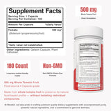 Bloofah Lycopene Supplement 500mg 180 Capsules bottle side view