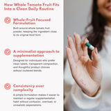 Bloofah Lycopene Supplement in hand