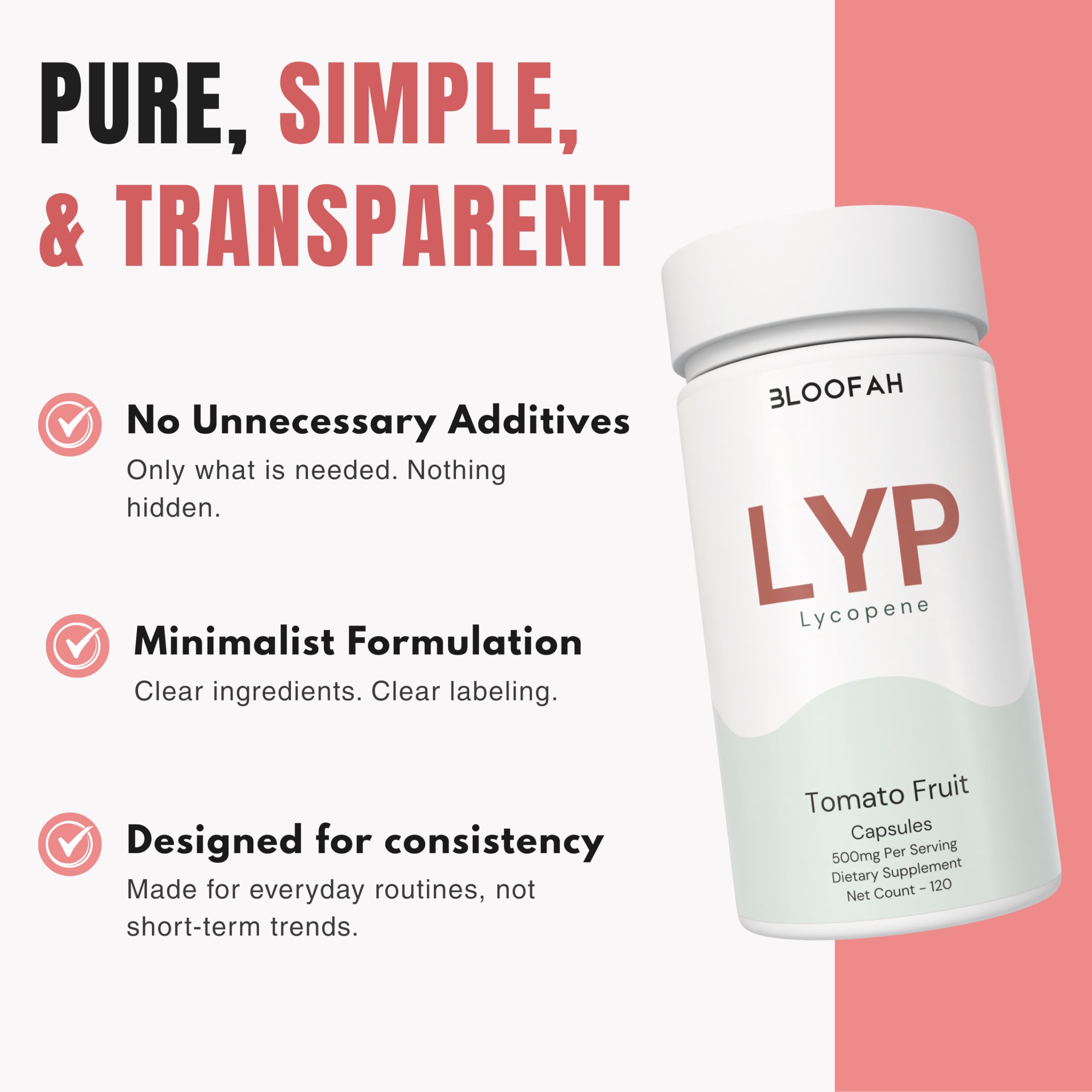 Bloofah Lycopene Supplement with tomatoes