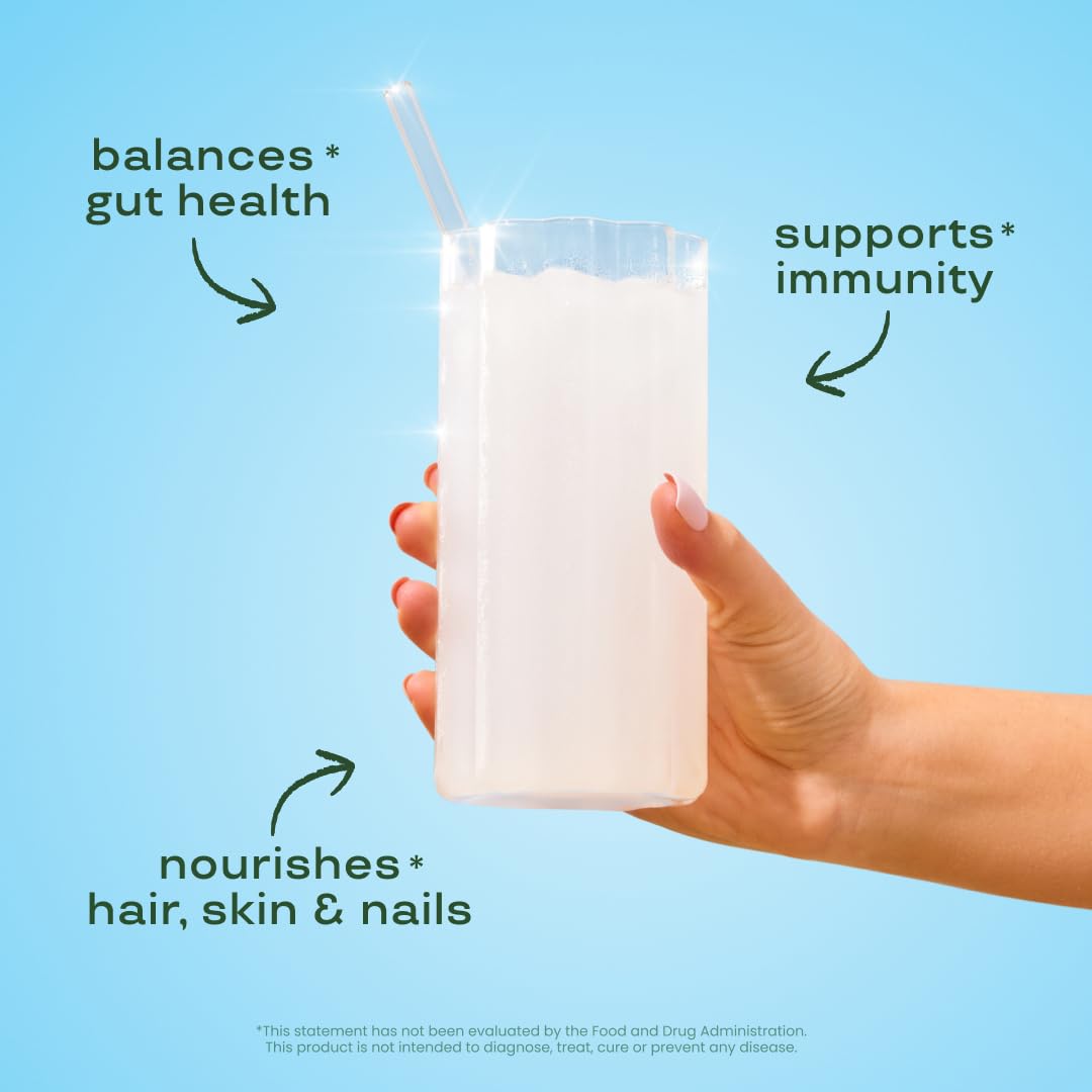 Bloom Nutrition Colostrum Probiotics Supplement side view