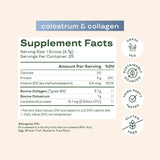 Bloom Nutrition Colostrum & Probiotics with B12 120g mixed with beverage