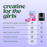 Bloom Nutrition Creatine Gummies back view with ingredients