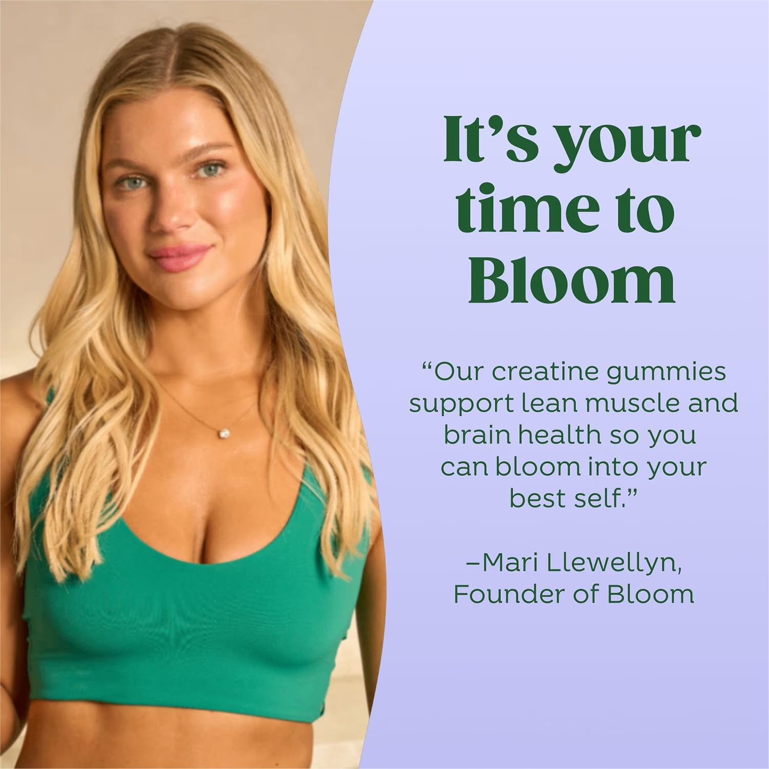 Bloom Nutrition Creatine Gummies in a lifestyle setting