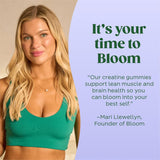 Bloom Nutrition Creatine Gummies in a lifestyle setting