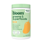 Bloom Nutrition Greens & Superfoods Powder 190g front view with mango flavour