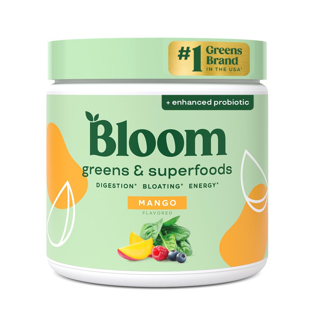 Bloom Nutrition Greens & Superfoods Powder front view packaging