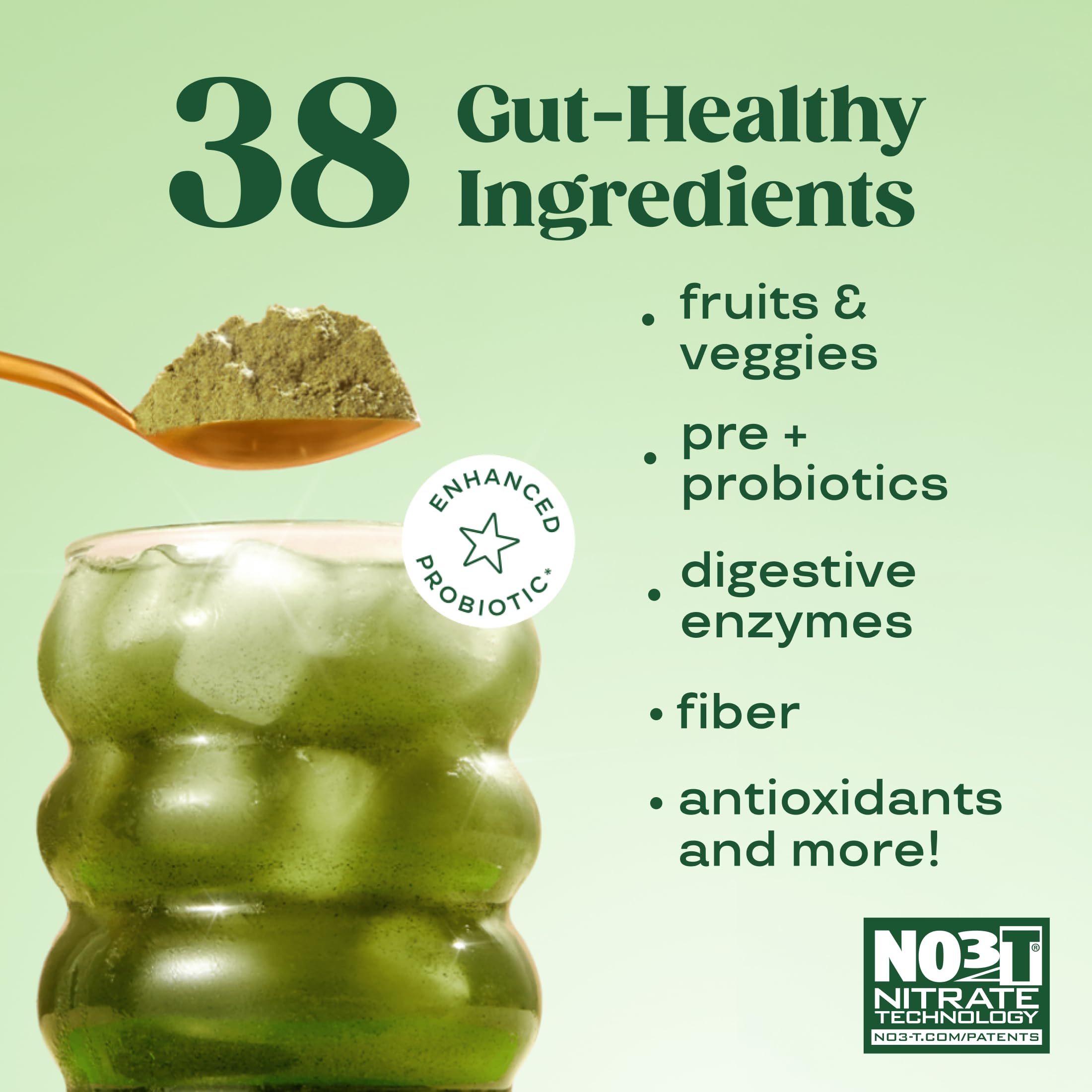 Bloom Nutrition Greens & Superfoods Powder ingredients list