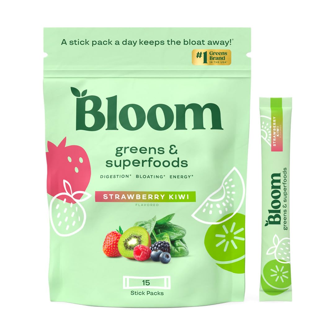 Bloom Nutrition Greens & Superfoods Powder packaging front view