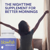 Blowfish Wingman Herbal Multivitamin back view with dosage information