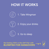 Blowfish Wingman Herbal Multivitamin with travel accessories