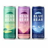 Blue Bear Adaptogen Tea Variety Pack front view with three tea blends