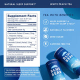 Blue Bear Sleep Adaptogen Drink can back view showing ingredients
