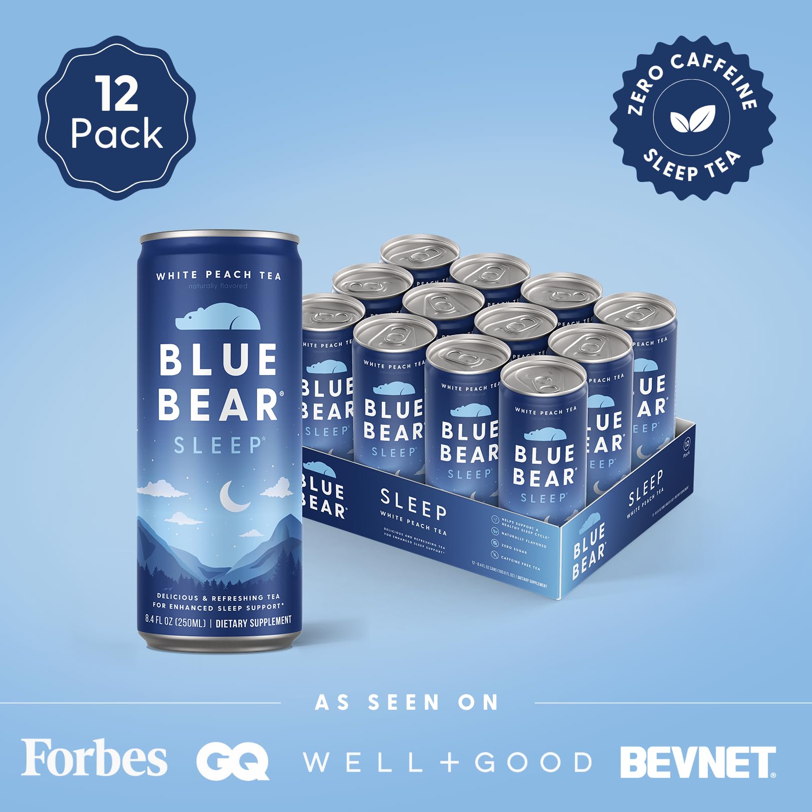 Blue Bear Sleep Adaptogen Drink lifestyle scene