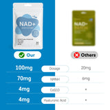 blue fresh NAD Patches application on skin