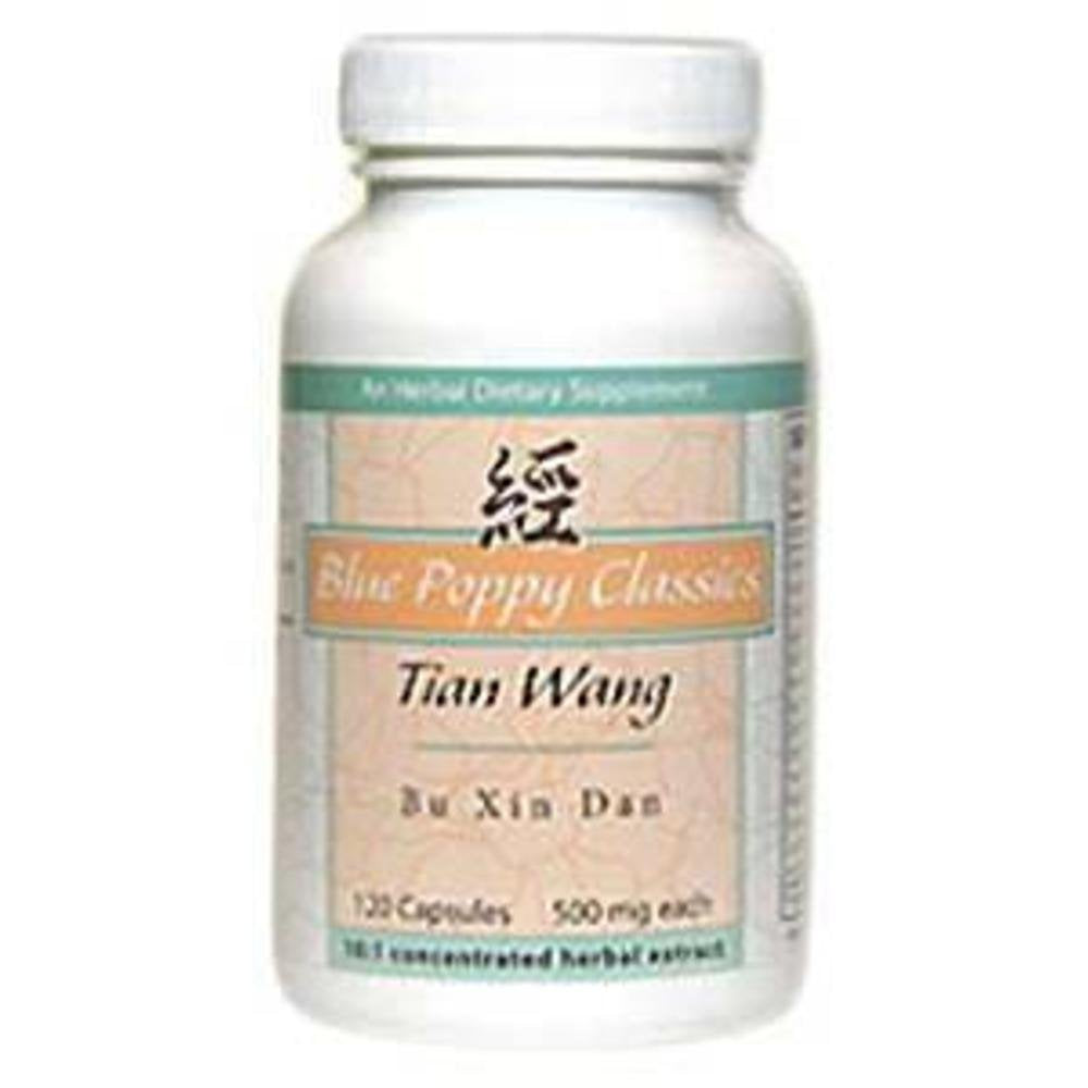 Blue Poppy Tian Wang Bu Xin Dan 120 capsules front view