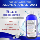 Blue Ridge Silver Colloidal Silver 10 ppm packaging details