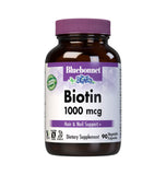 BlueBonnet Biotin 1000 mcg Vegetable Capsules front view