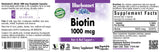 BlueBonnet Biotin 1000 mcg Vegetable Capsules packaging side view