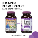 BlueBonnet BrainPower Vegetable Capsules side view showing capsule