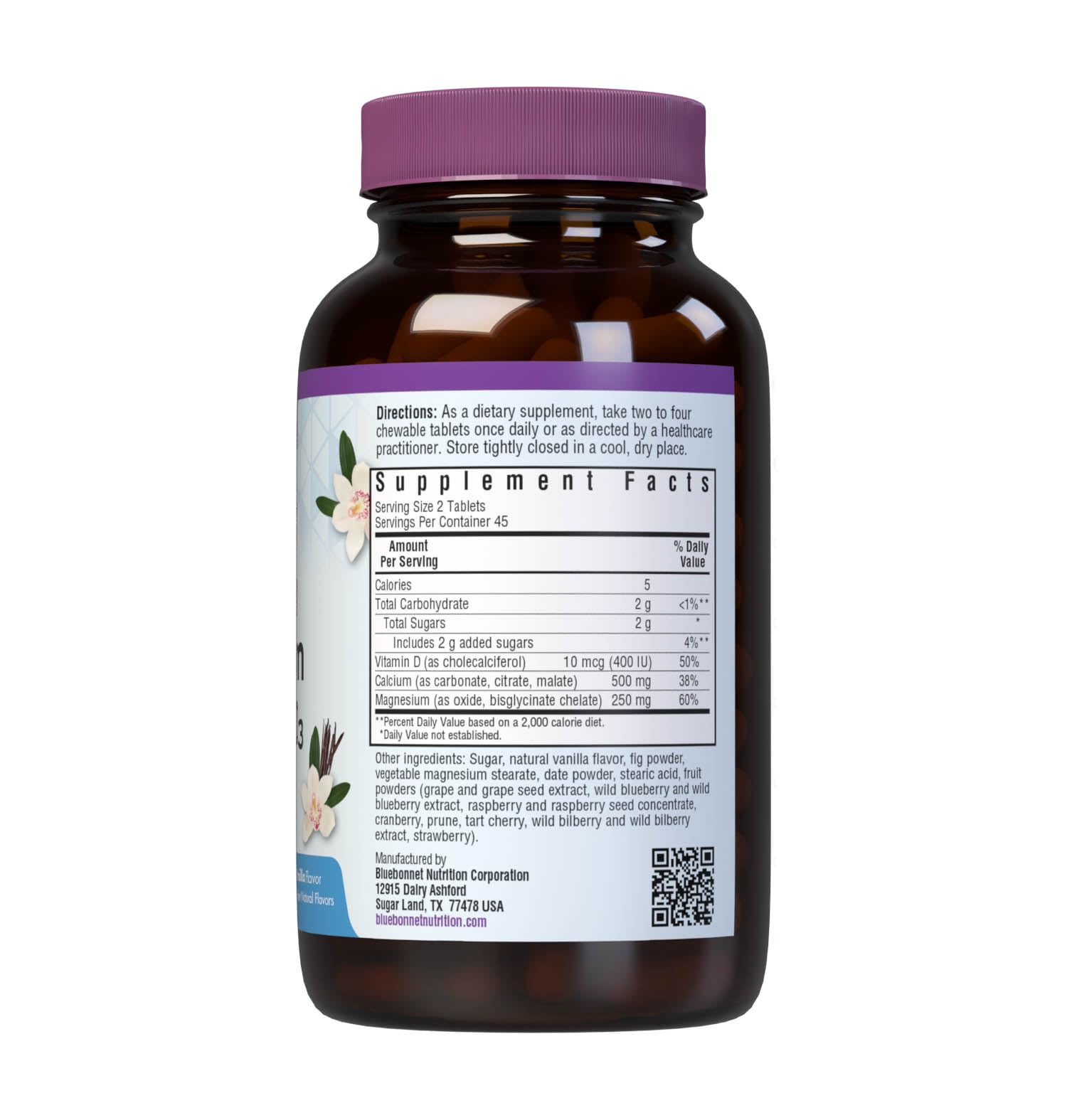 BlueBonnet Calcium Magnesium Plus Vitamin D3 Chewable Lozenges packaging
