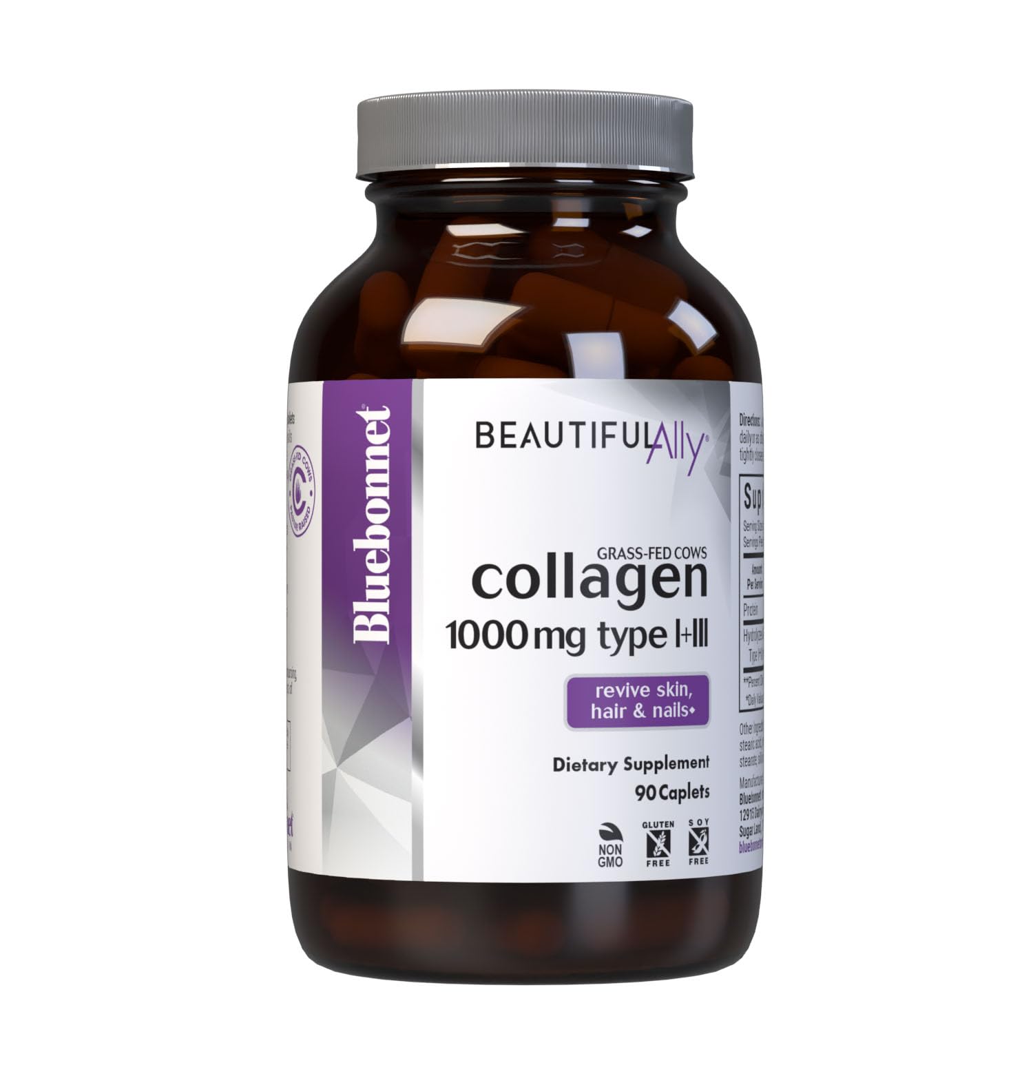 BlueBonnet Collagen Caplets bottle front view