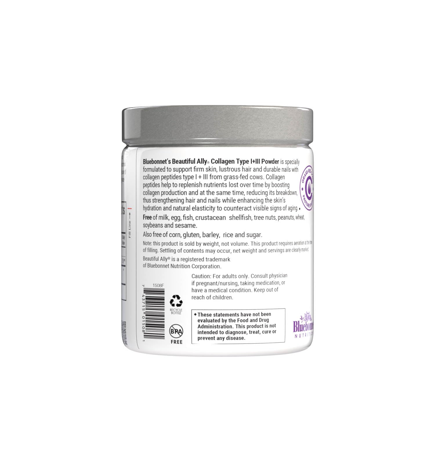 BlueBonnet Collagen Powder scooped into a glass of water