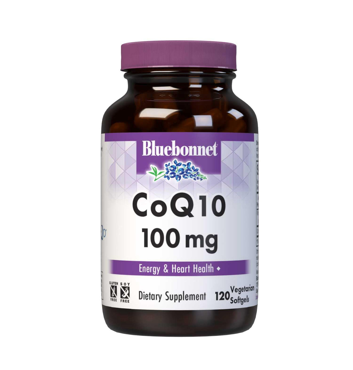 BlueBonnet CoQ10 100 mg Vegetarian Softgels front view