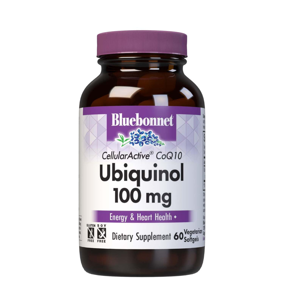BlueBonnet CoQ10 Ubiquinol 100mg Softgels front view