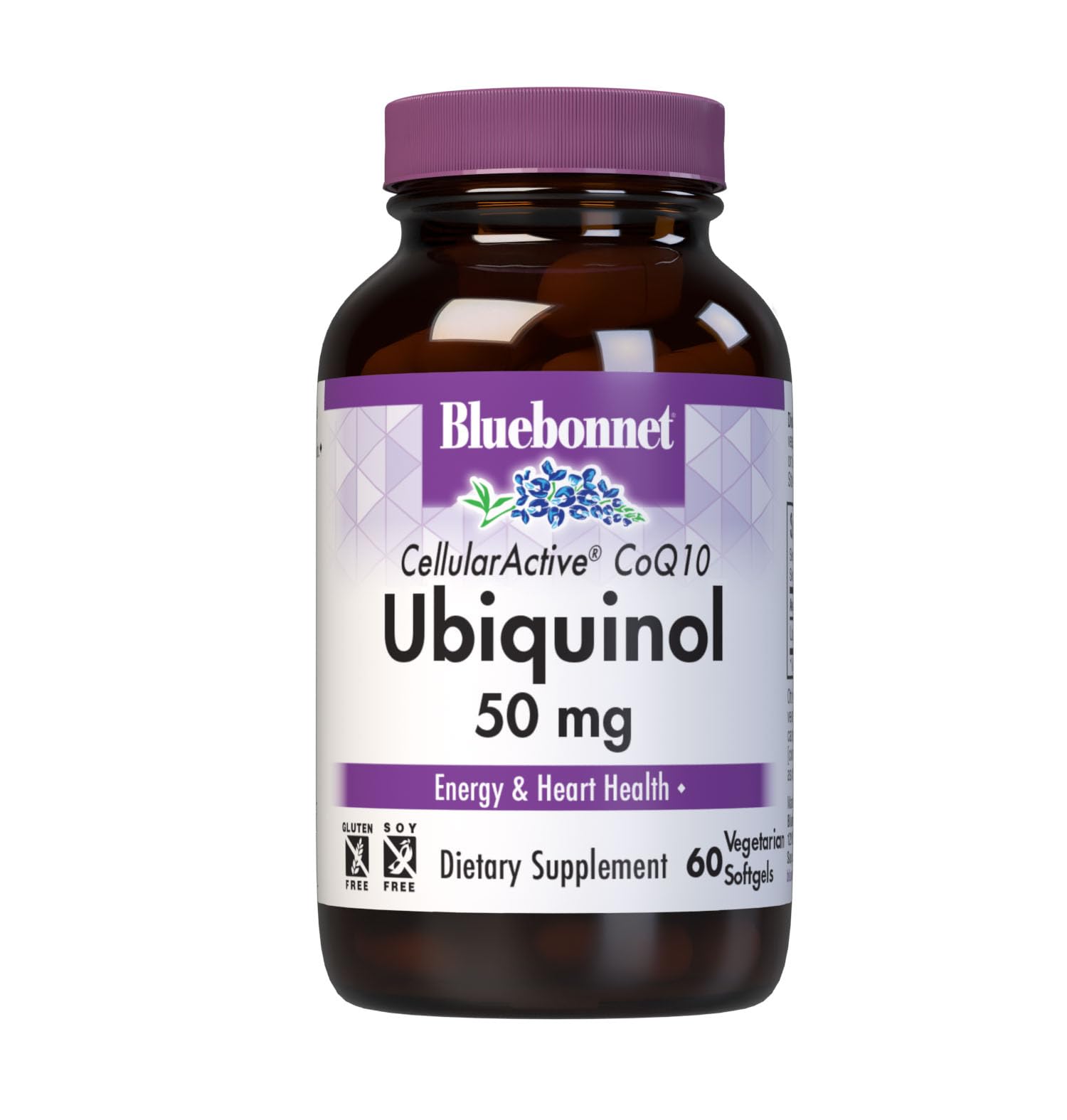 BlueBonnet CoQ10 Ubiquinol 50 mg Vegetarian Softgels front view