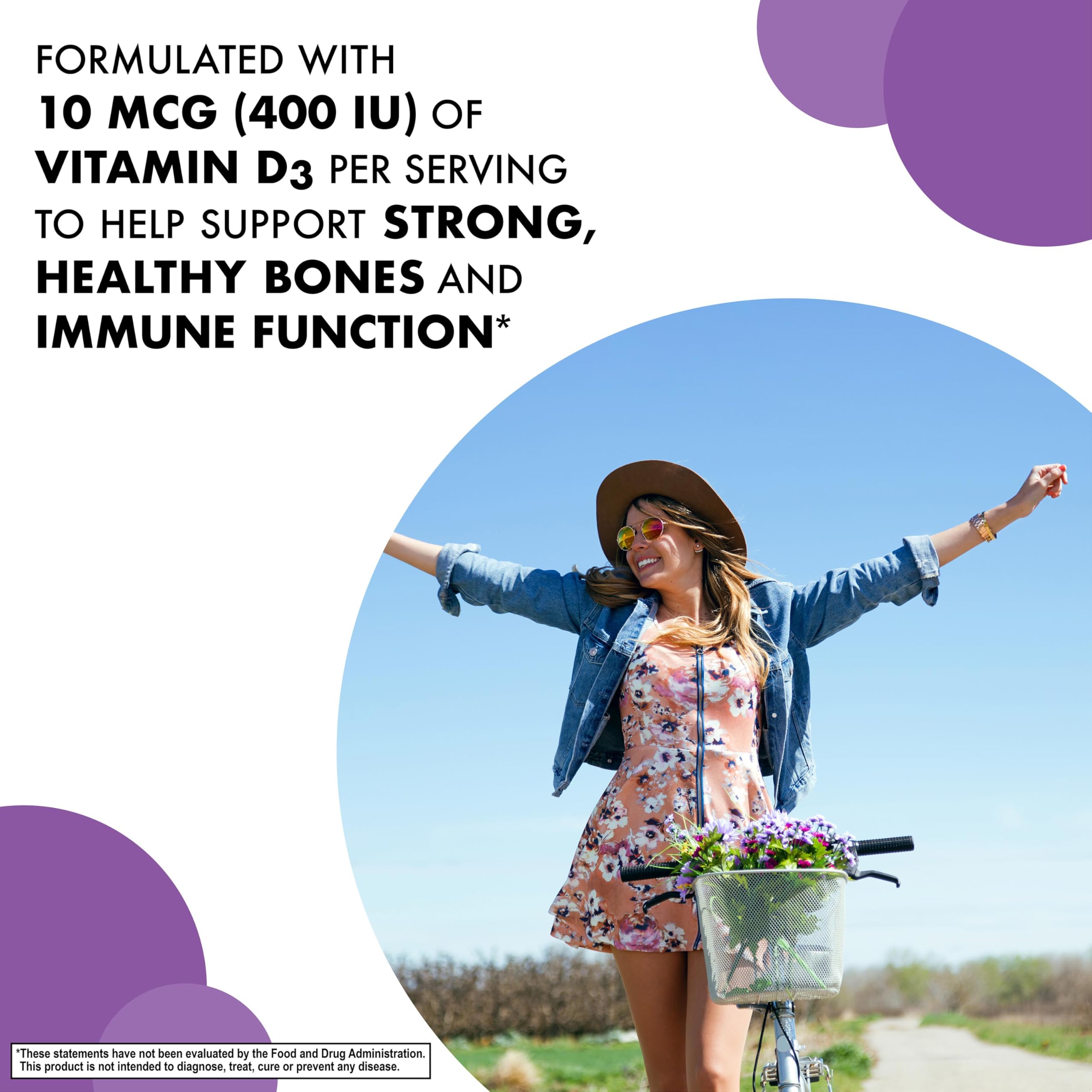 BlueBonnet EarthSweet Chewables Vitamin D3 400 IU nutritional information