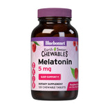 BlueBonnet EarthSweet Melatonin 5 mg Raspberry Chewable Tablets front view