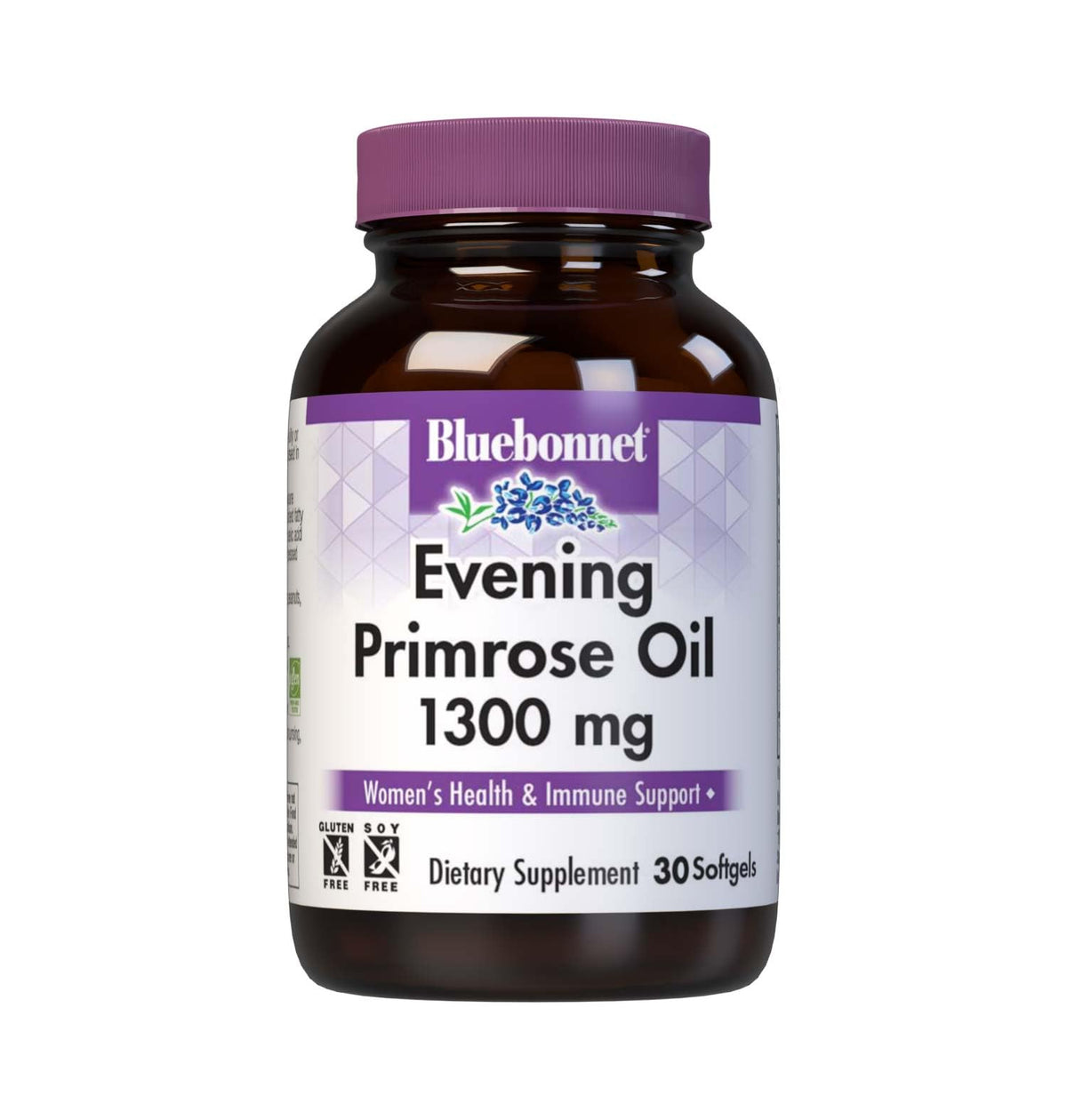 BlueBonnet Evening Primrose Oil Softgels 1300mg front view