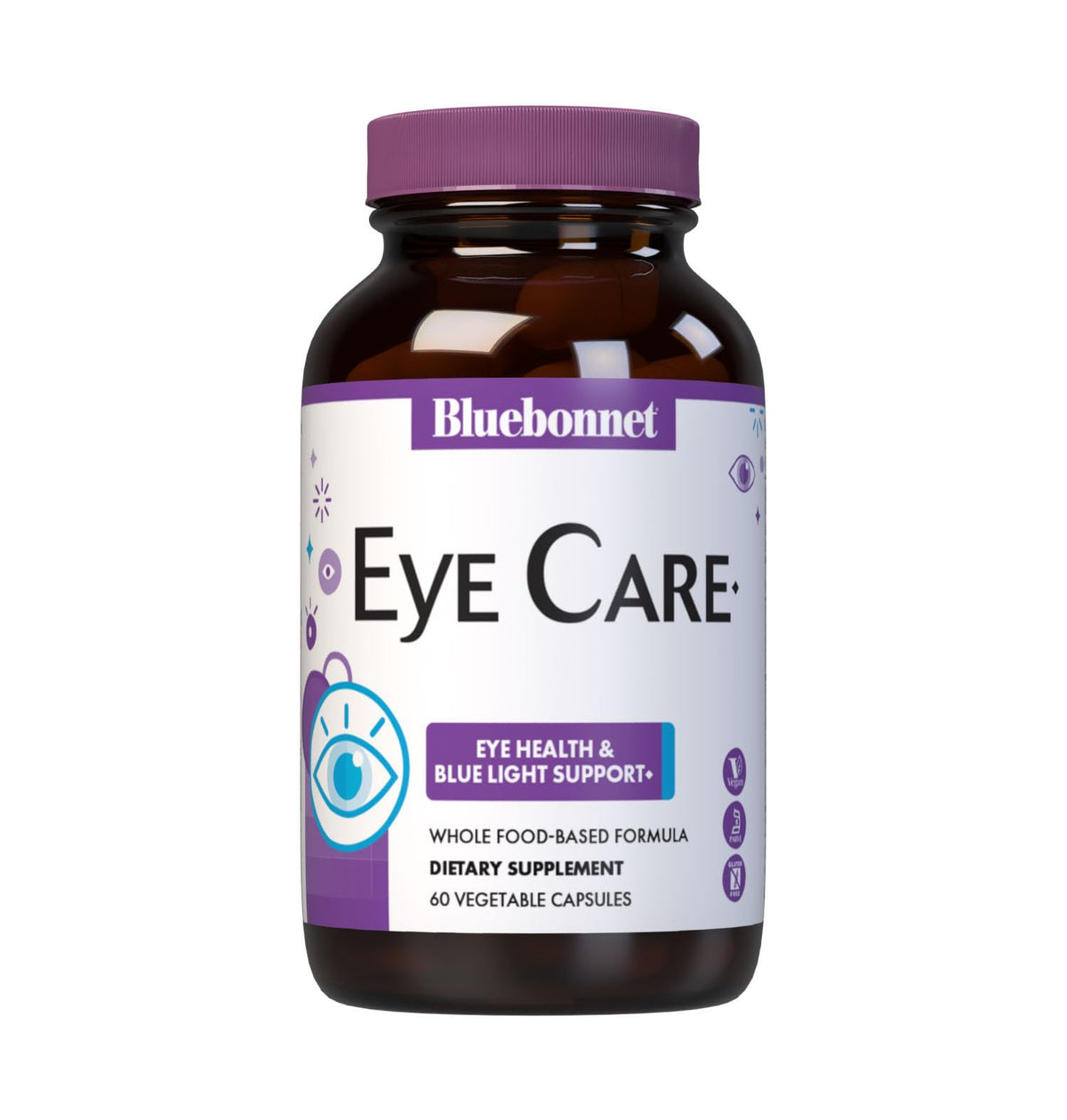 BlueBonnet Eye Care Vegetable Capsules front view