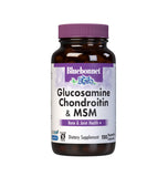 BlueBonnet Glucosamine Chondroitin Plus MSM 120 Vegetable Capsules front view