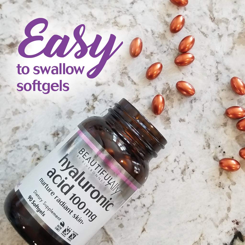 BlueBonnet Hyaluronic Acid Softgels 100 mg softgel close-up