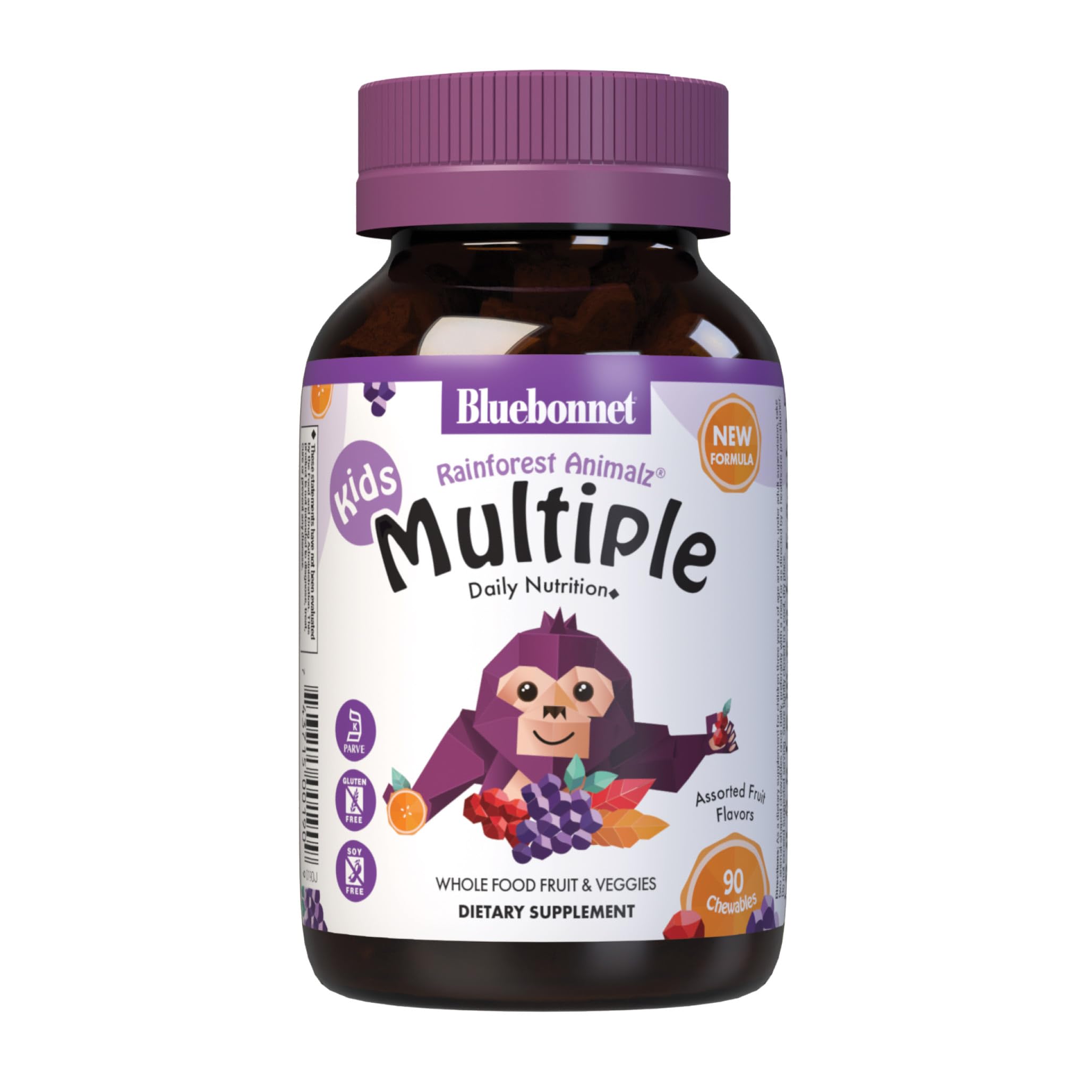 BlueBonnet Kids Multivitamin Chewable Tablets 90 count front view