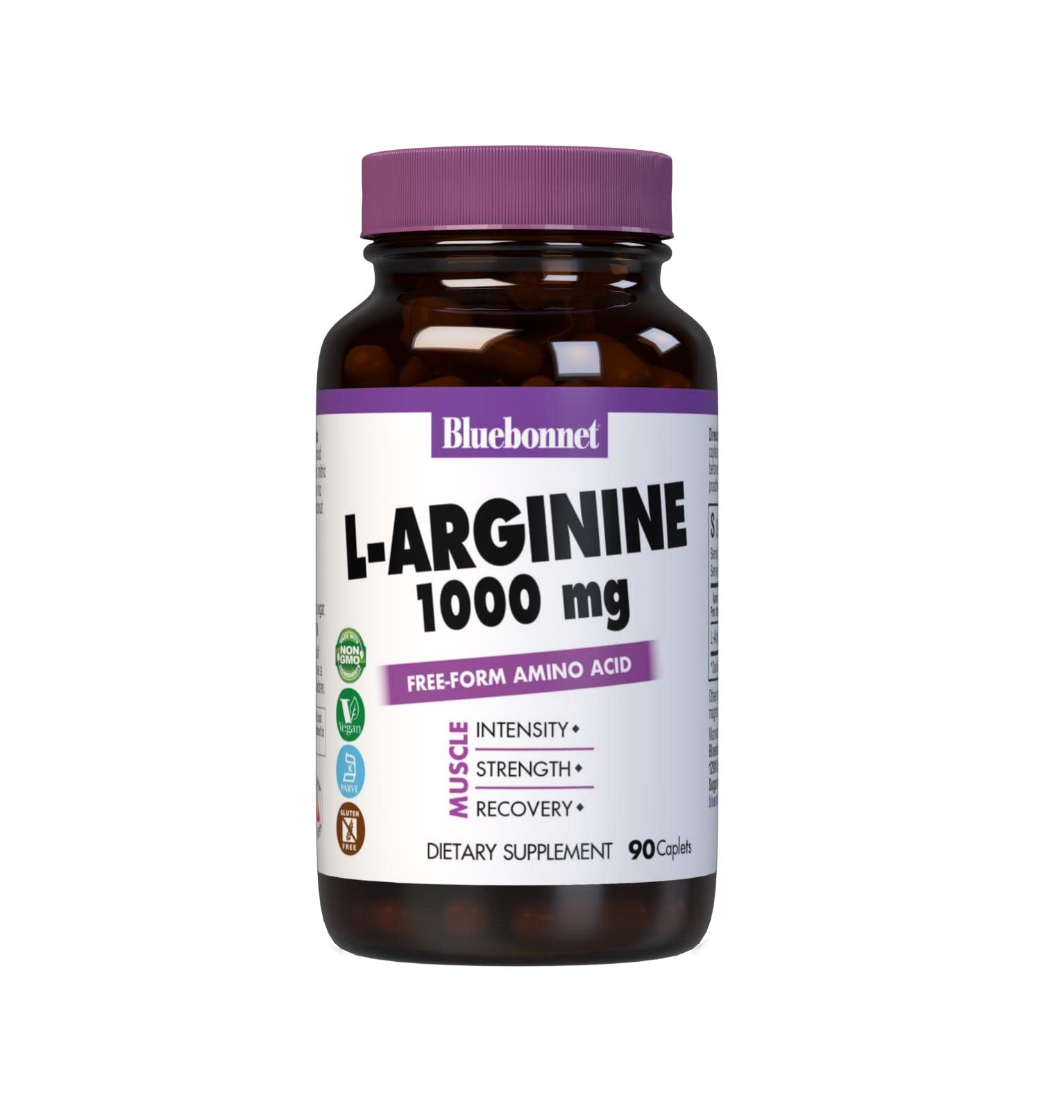 BlueBonnet L-Arginine 3000 mg Caplets front view