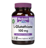 BlueBonnet L-Glutathione 100 mg capsules front view