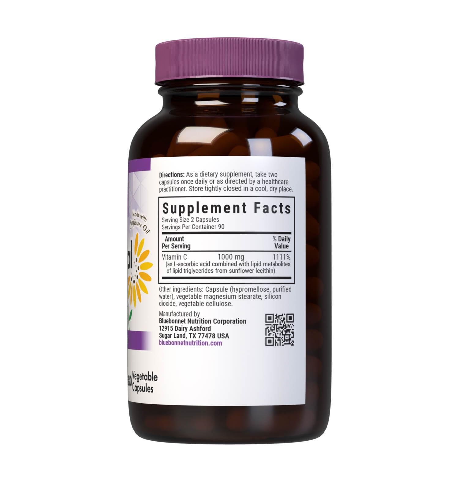 BlueBonnet Liposomal PureWay-C Vitamin C 1000mg bottle with label