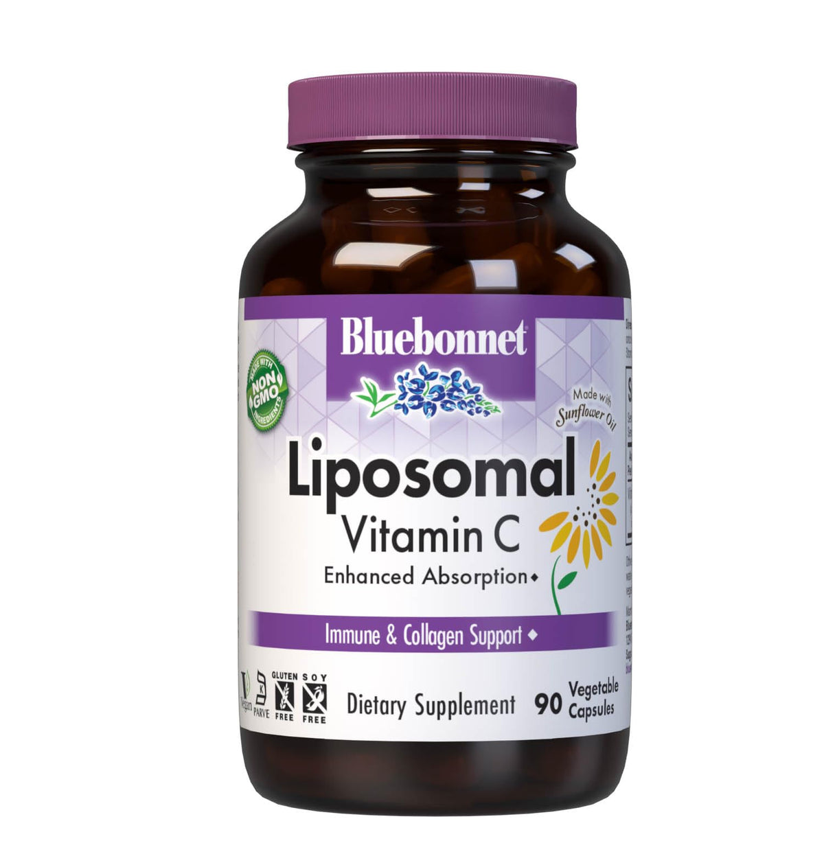 BlueBonnet Liposomal PureWay-C Vitamin C 1000mg capsule bottle front view